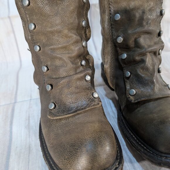 A.S.98 Women's Smoke Brown Zipper Emerson Boot Size 36 - Picture 3 of 9